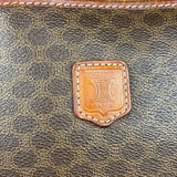 Celine Brown Leather Macadam Clutch