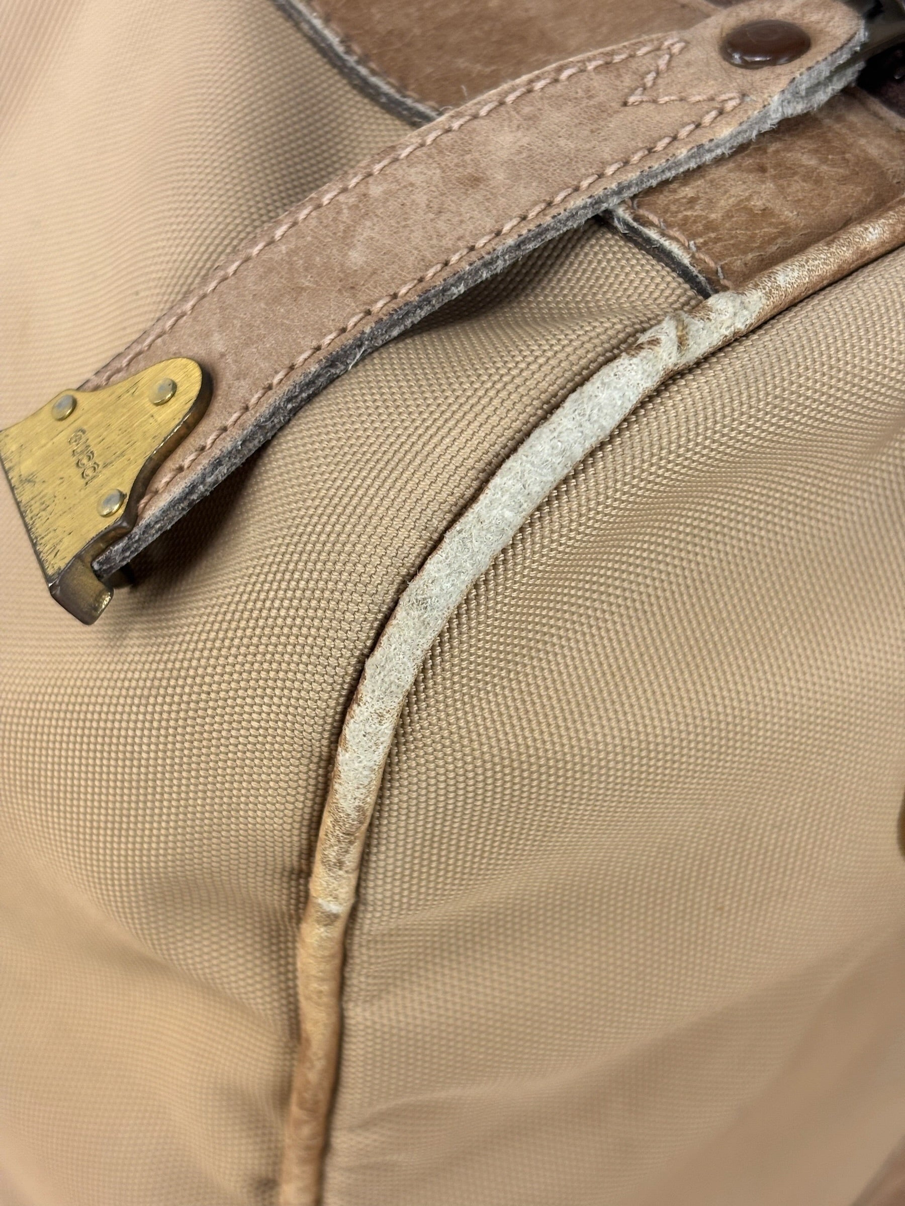 Gucci Vintage Canvas Duffle Bag