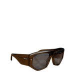 Bally 60mm Blue Lenses Geometric Sunglasses