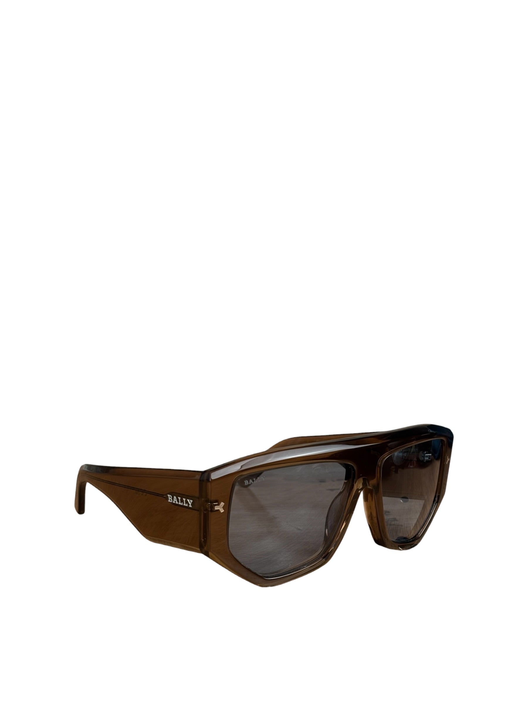 Bally 60mm Blue Lenses Geometric Sunglasses