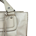 Celine Vintage Ivory Leather Boogie Handbag