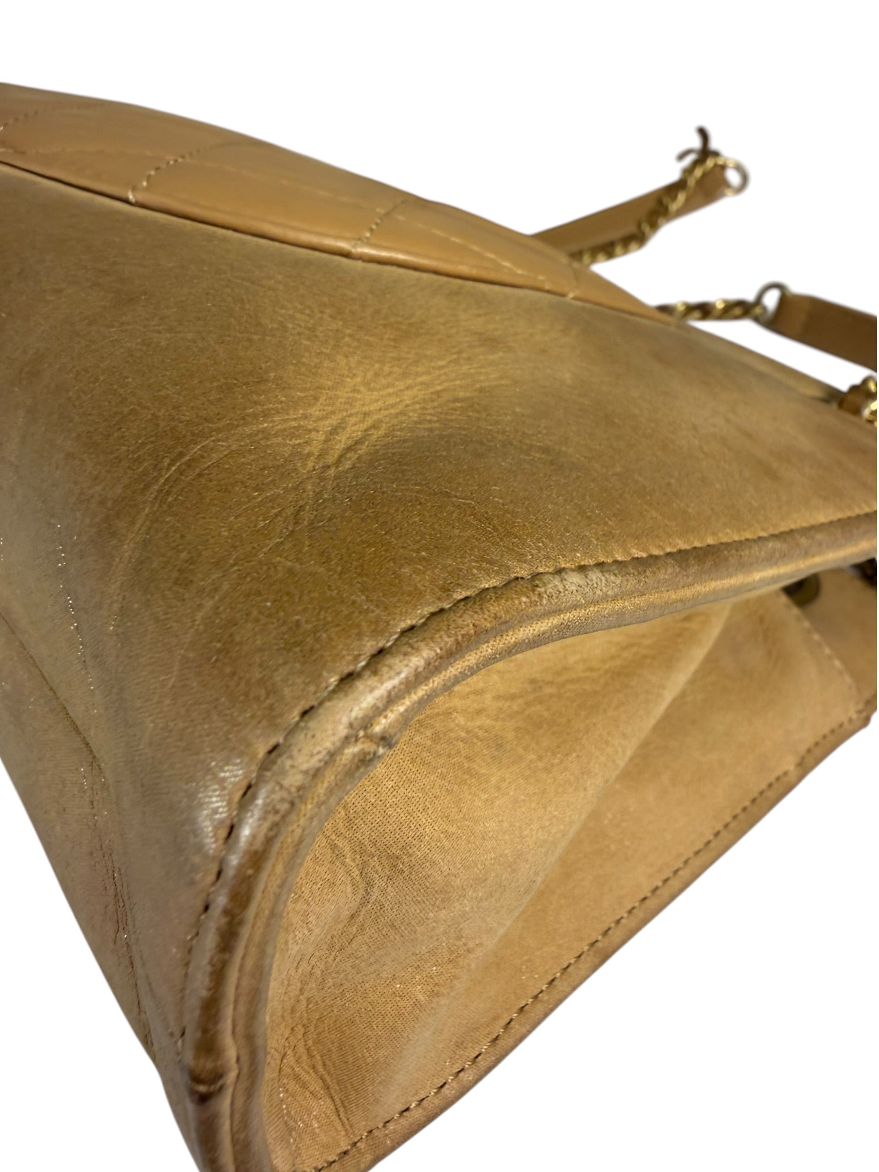 Chanel Brown Lambskin Front Pocket Shoulder Bag 2011