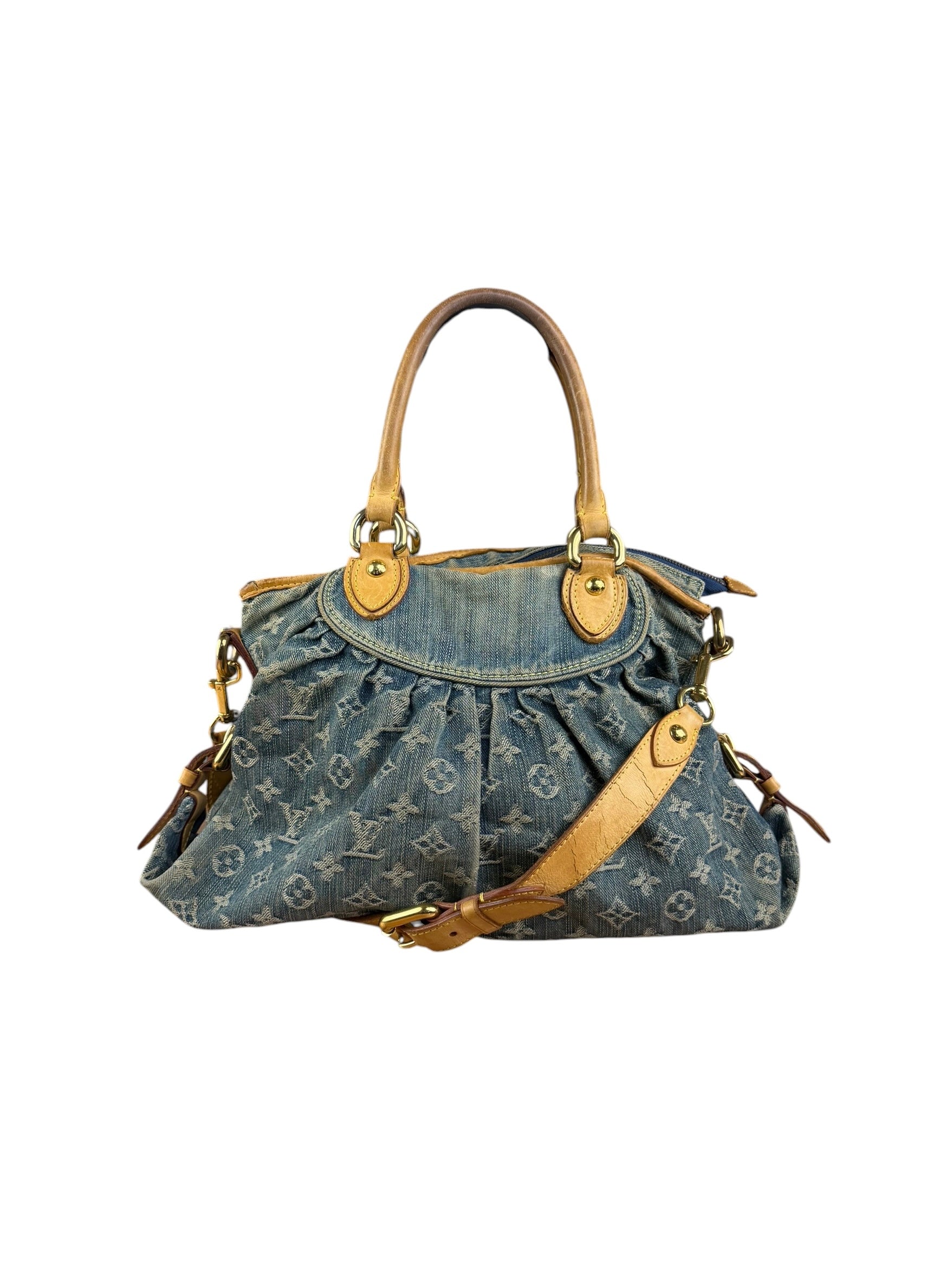 Louis Vuitton Blue Denim Monogram Neo Cabby Two-Way Bag MM