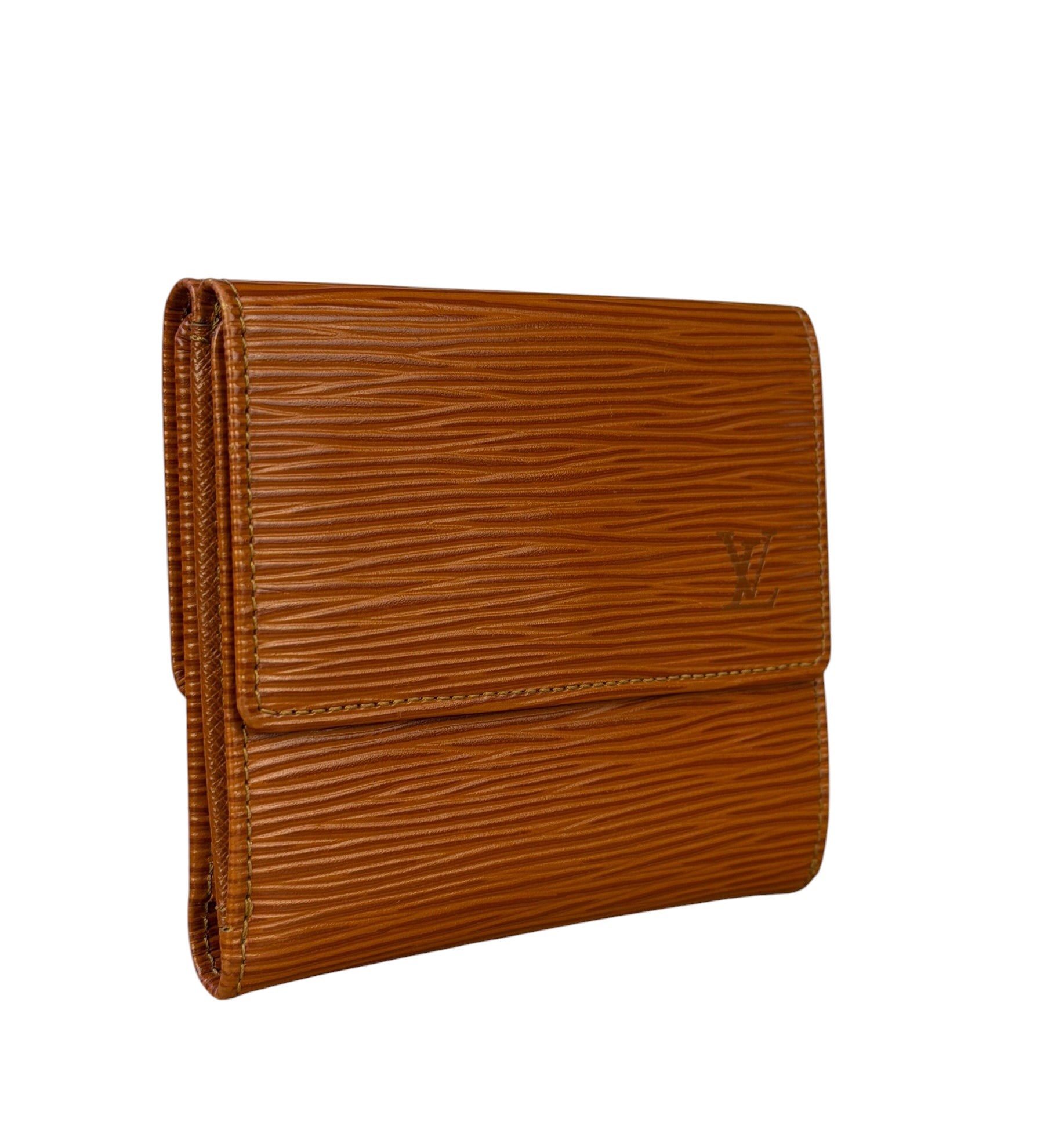Louis Vuitton Brown Leather Elise Compact Wallet