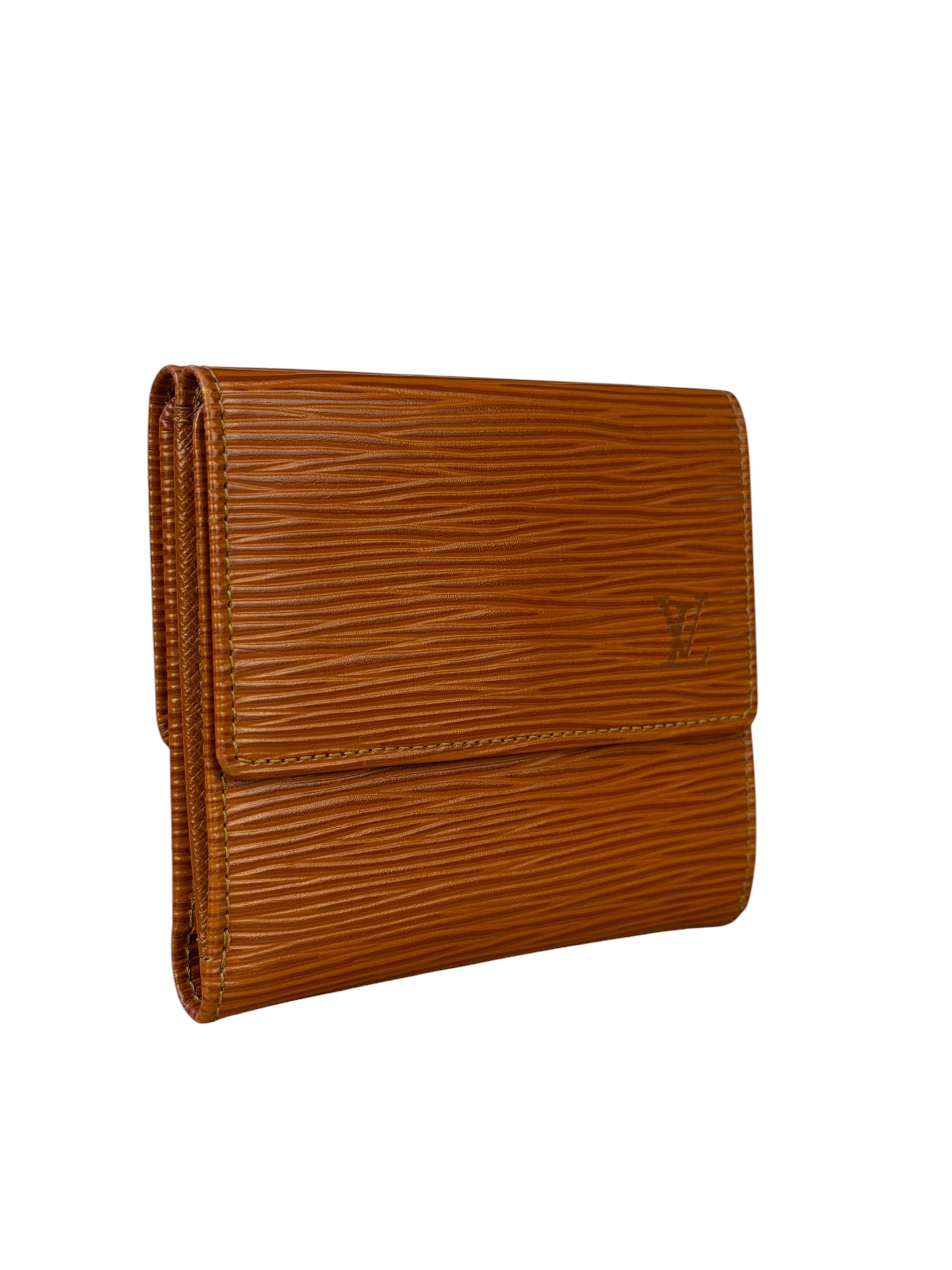 Louis Vuitton Brown Leather Elise Compact Wallet