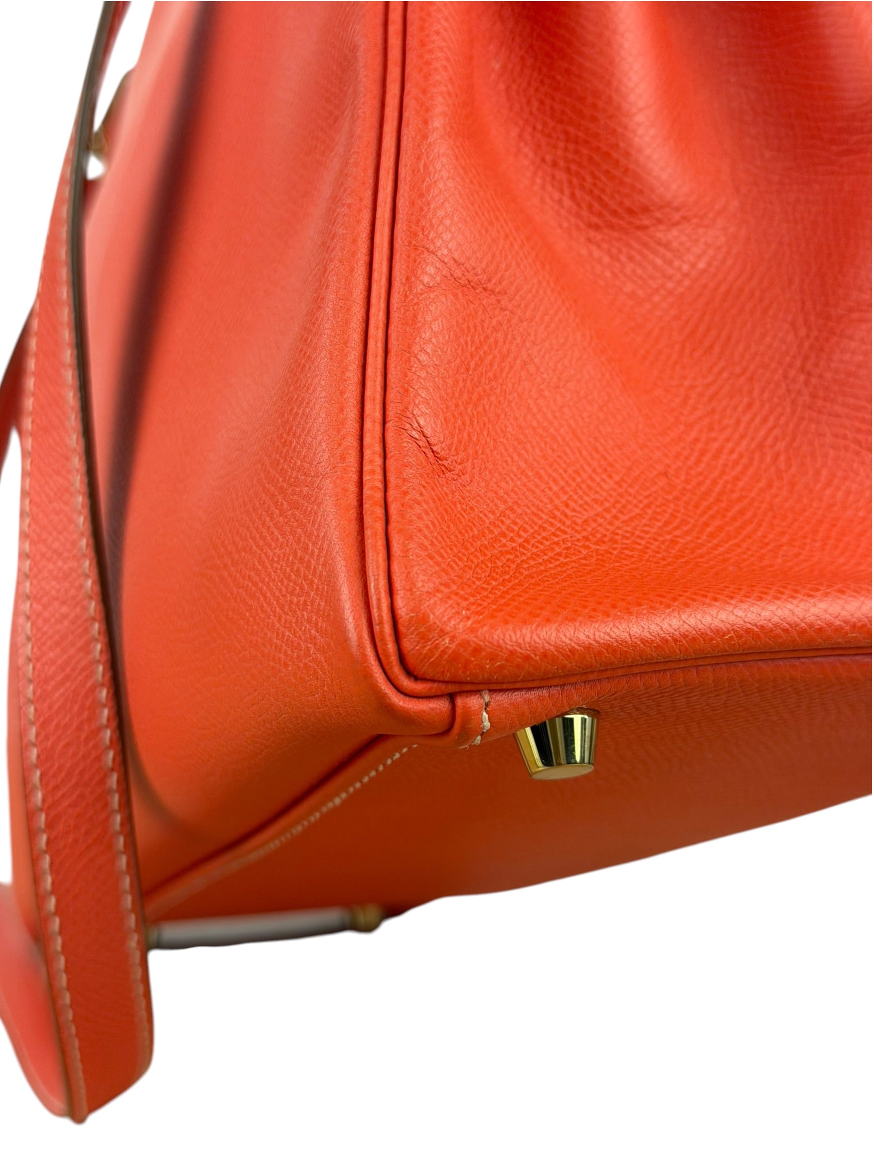 Hermes Coral-Red Epson Casaque Togo Kelly 32
