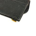 Christian Dior Black Bloom Flap Card Holder