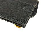Christian Dior Black Bloom Flap Card Holder
