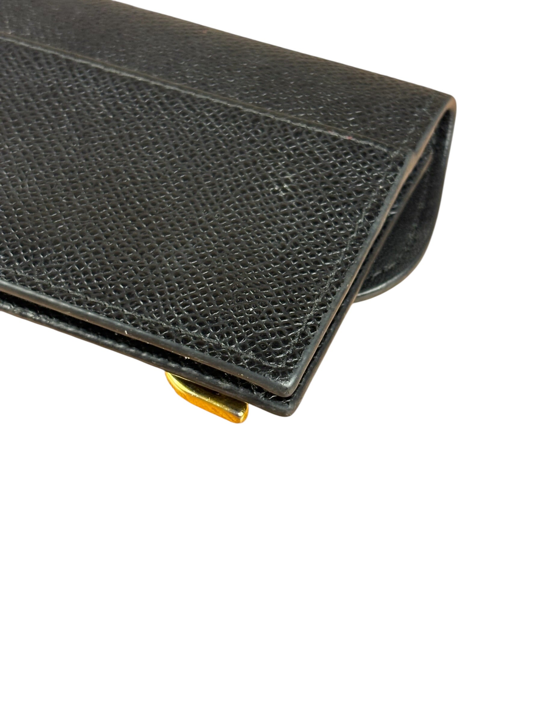 Christian Dior Black Bloom Flap Card Holder