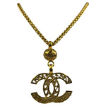 Chanel Vintage CC Logo Filigree Ball Pendant -1995