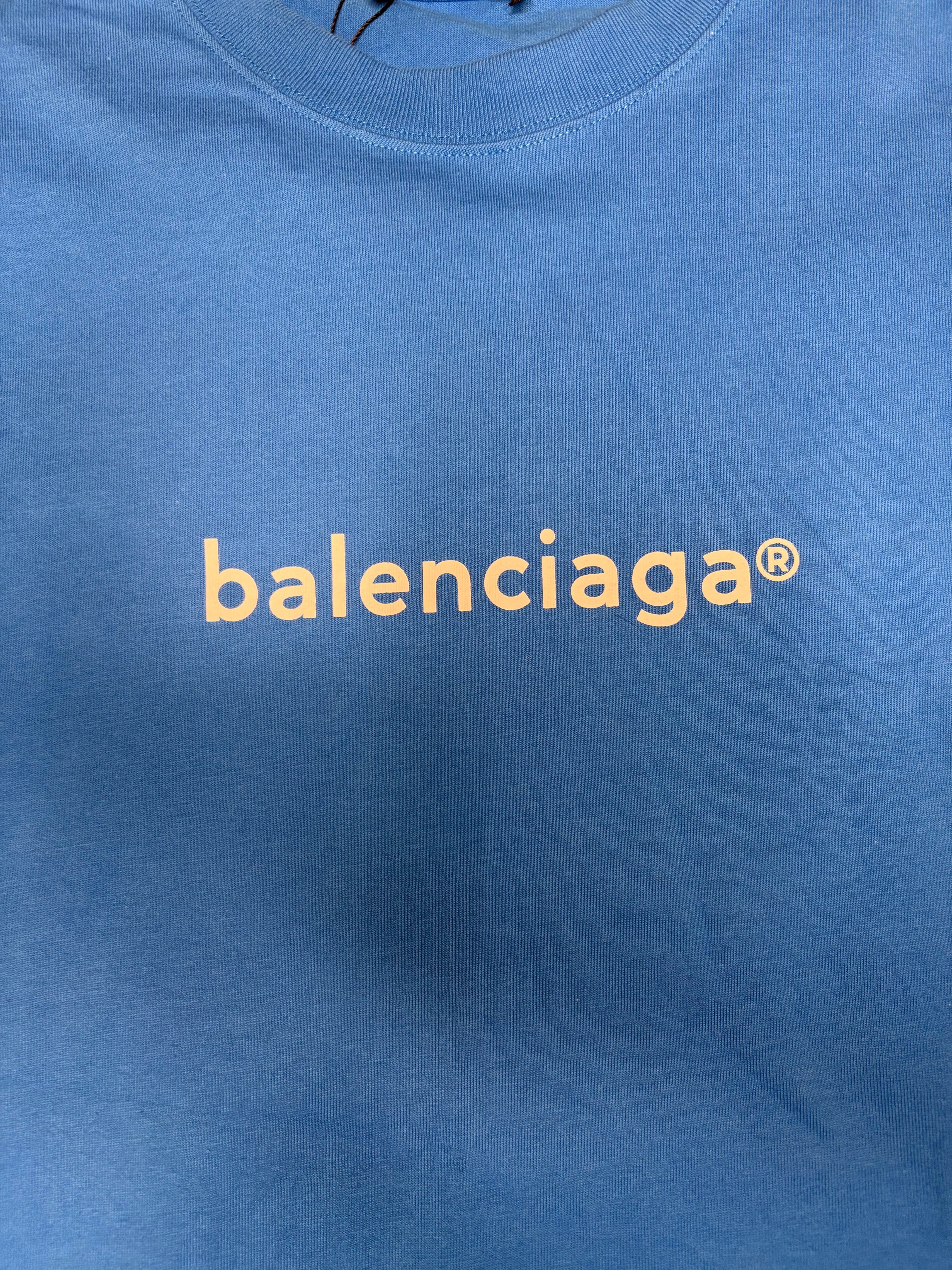 Balenciaga Blue Logo T-Shirt