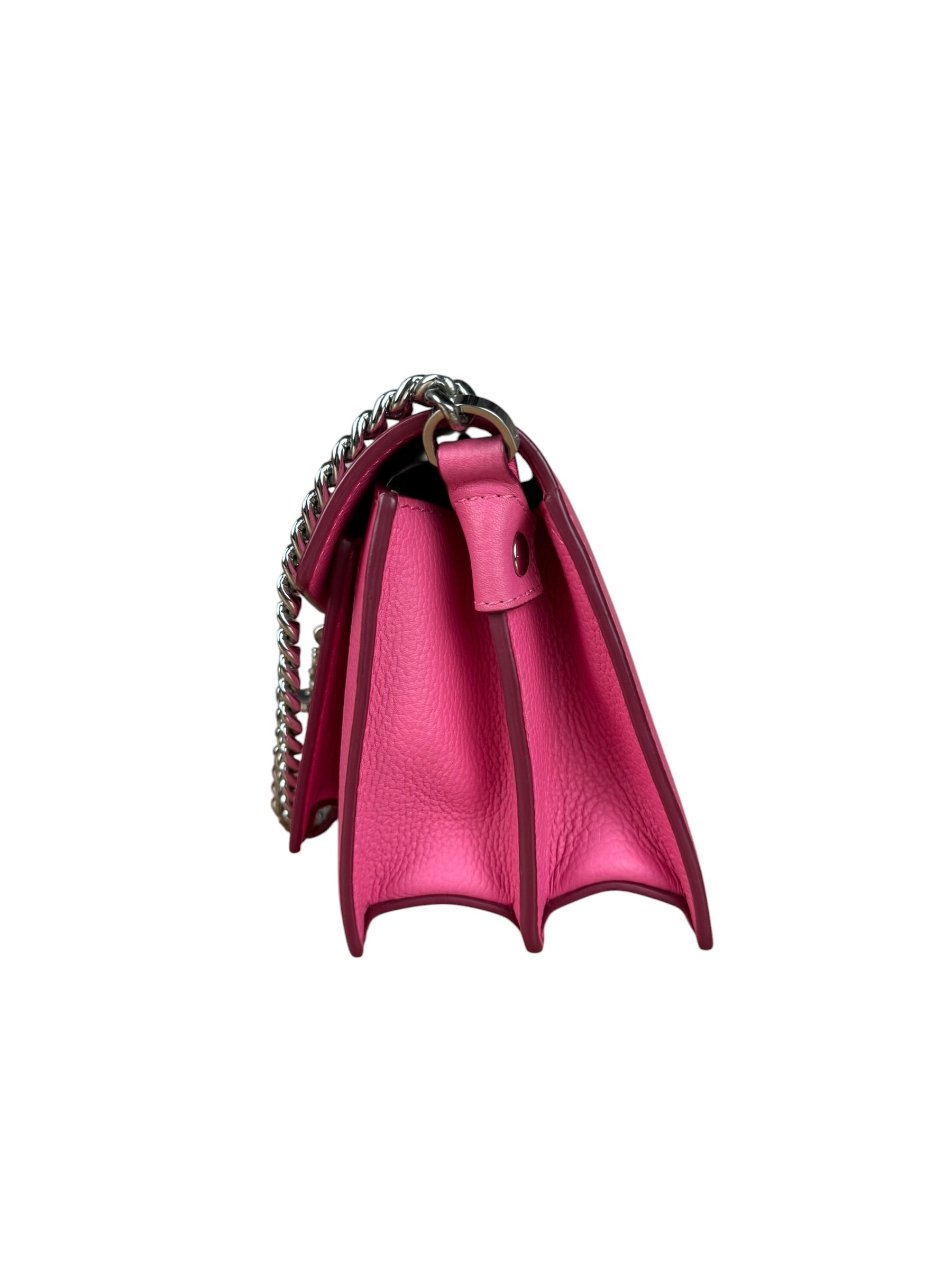 MCM Pink Leather Millie S Crossbody Bag