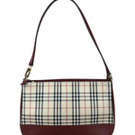 Burberry Vintage House Check Canvas/Leather Shoulder Bag