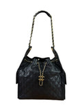 Chanel Medium Black Caviar 25 Hobo Bag