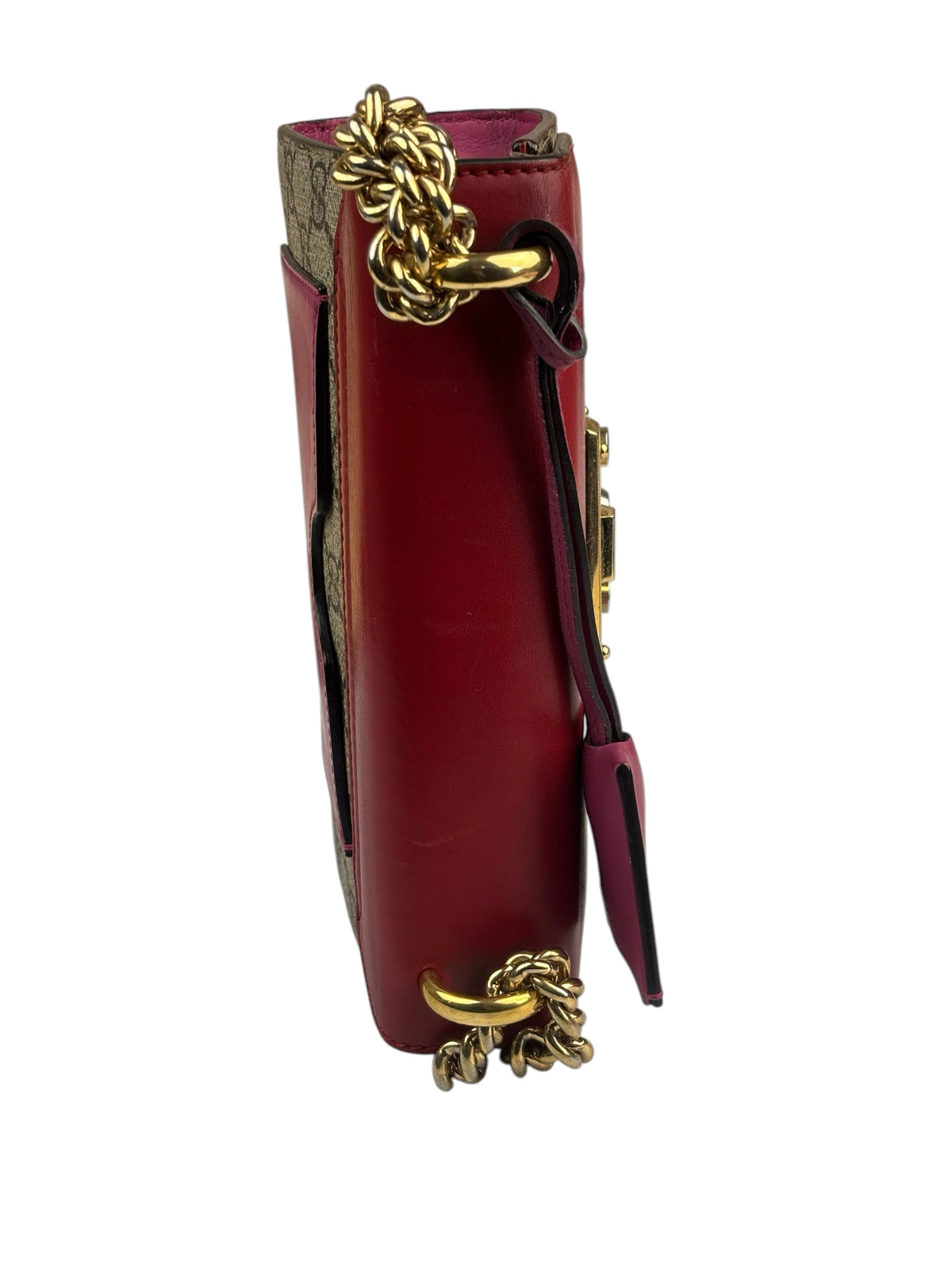 Gucci Colorblock Leather Padlock Small Shoulder Bag