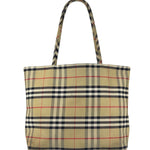 Burberry Vintage Nova Check Canvas Shoulder Tote
