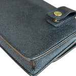Christian Dior Black Grained Leather Saddle Belt Bag