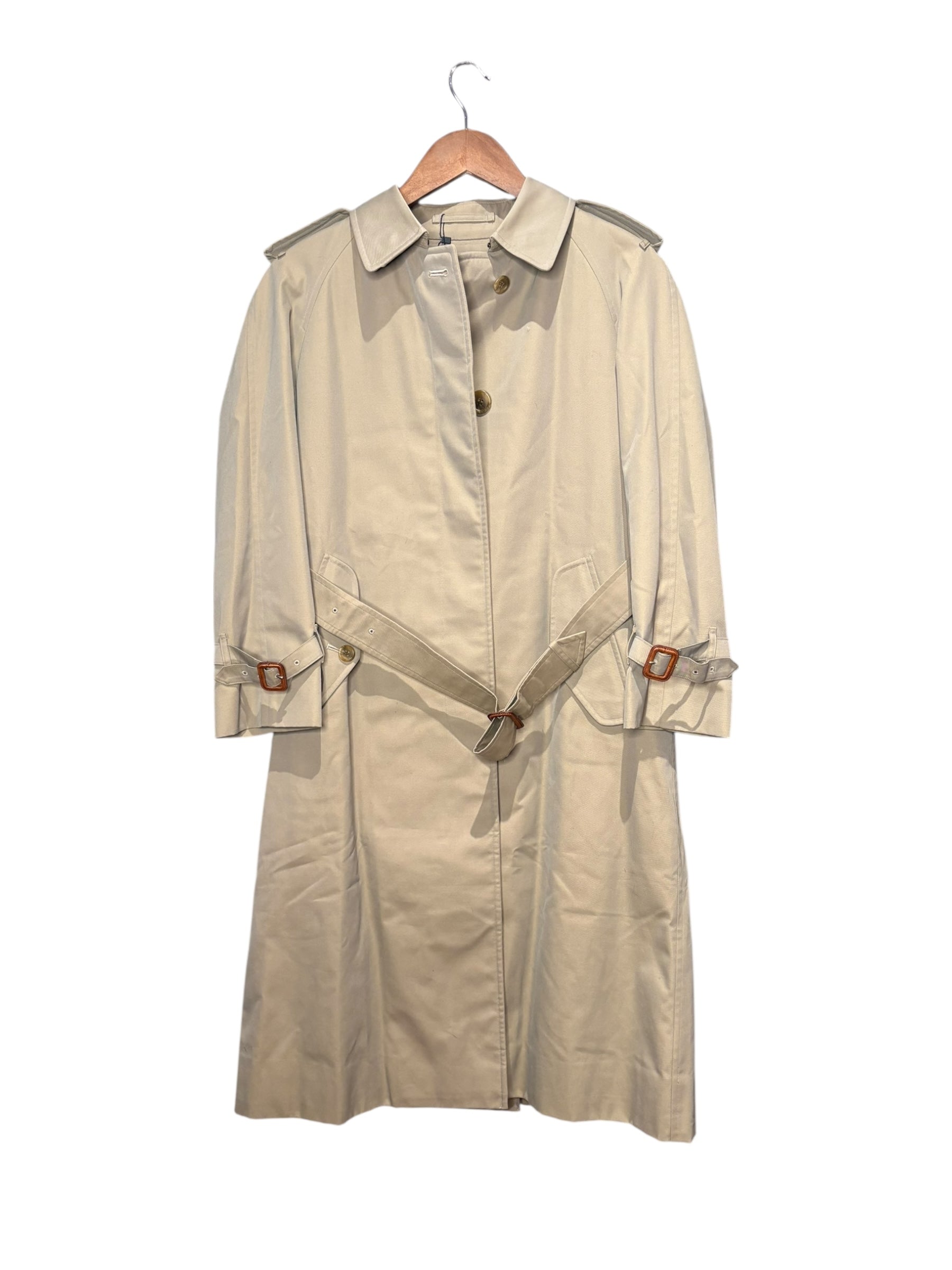Burberry Vintage Green Trench Coat