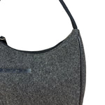 Prada Charcoal Gray Wool Sport Mini Hobo Bag