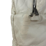 Chanel Coco Cocoon Ivory Puff Leather Boston Handbag 2009