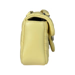 Gucci Yellow Leather Matelasse Marmont Shoulder Bag