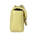 Gucci Yellow Leather Matelasse Marmont Shoulder Bag