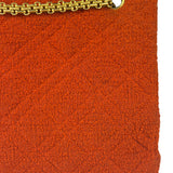 Chanel Vintage Red Quilted Tweed Shoulder Bag 1994