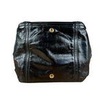 YSL Vintage Black Patent Leather Downtown Handbag