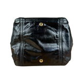 YSL Vintage Black Patent Leather Downtown Handbag