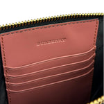Burberry Pale Orchid Pink Leather Check-Embossed Peyton Crossbody