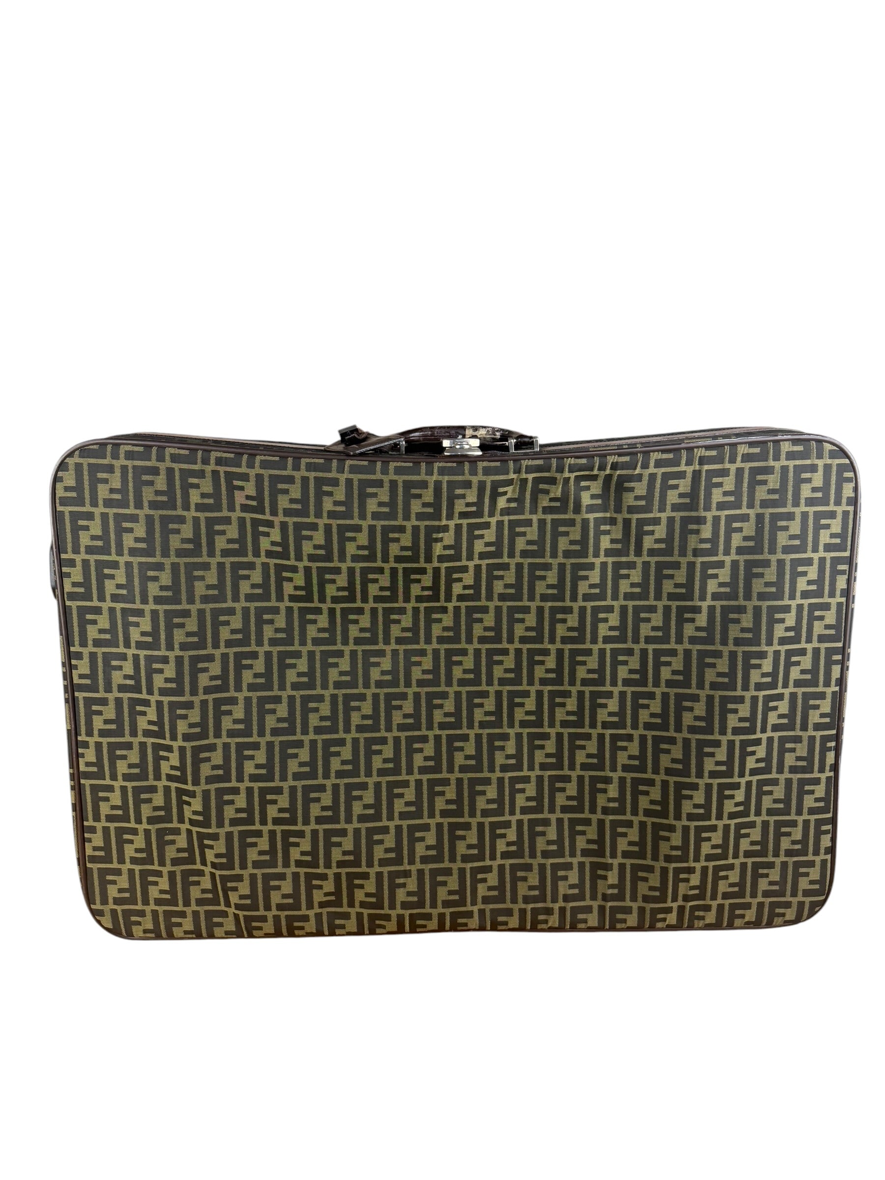 Fendi FF Canvas Suitcase