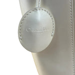 Christain Dior Leather Chrome Beaded Malice Tote Bag