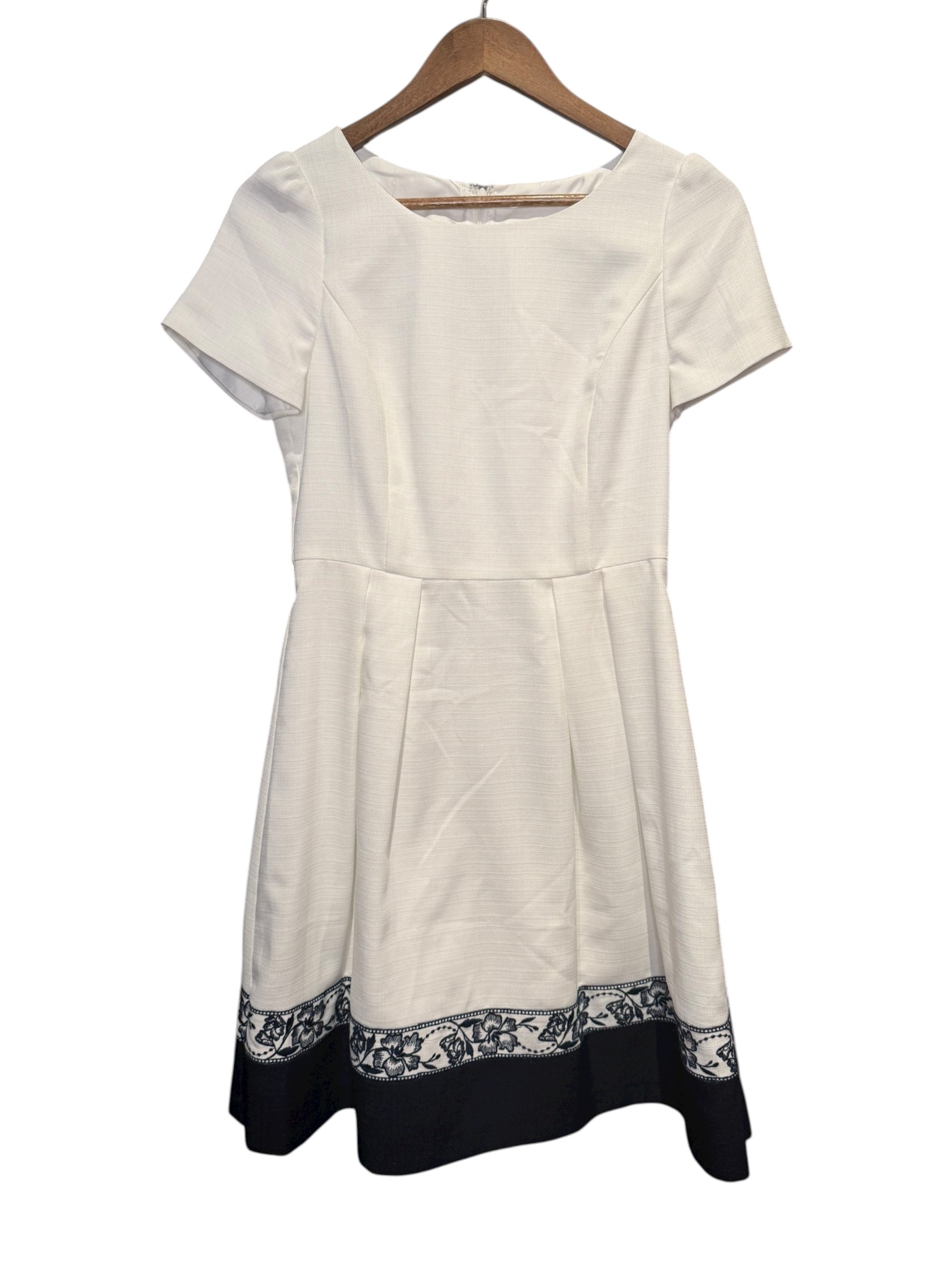Laisse Passe White/Navy Short Dress