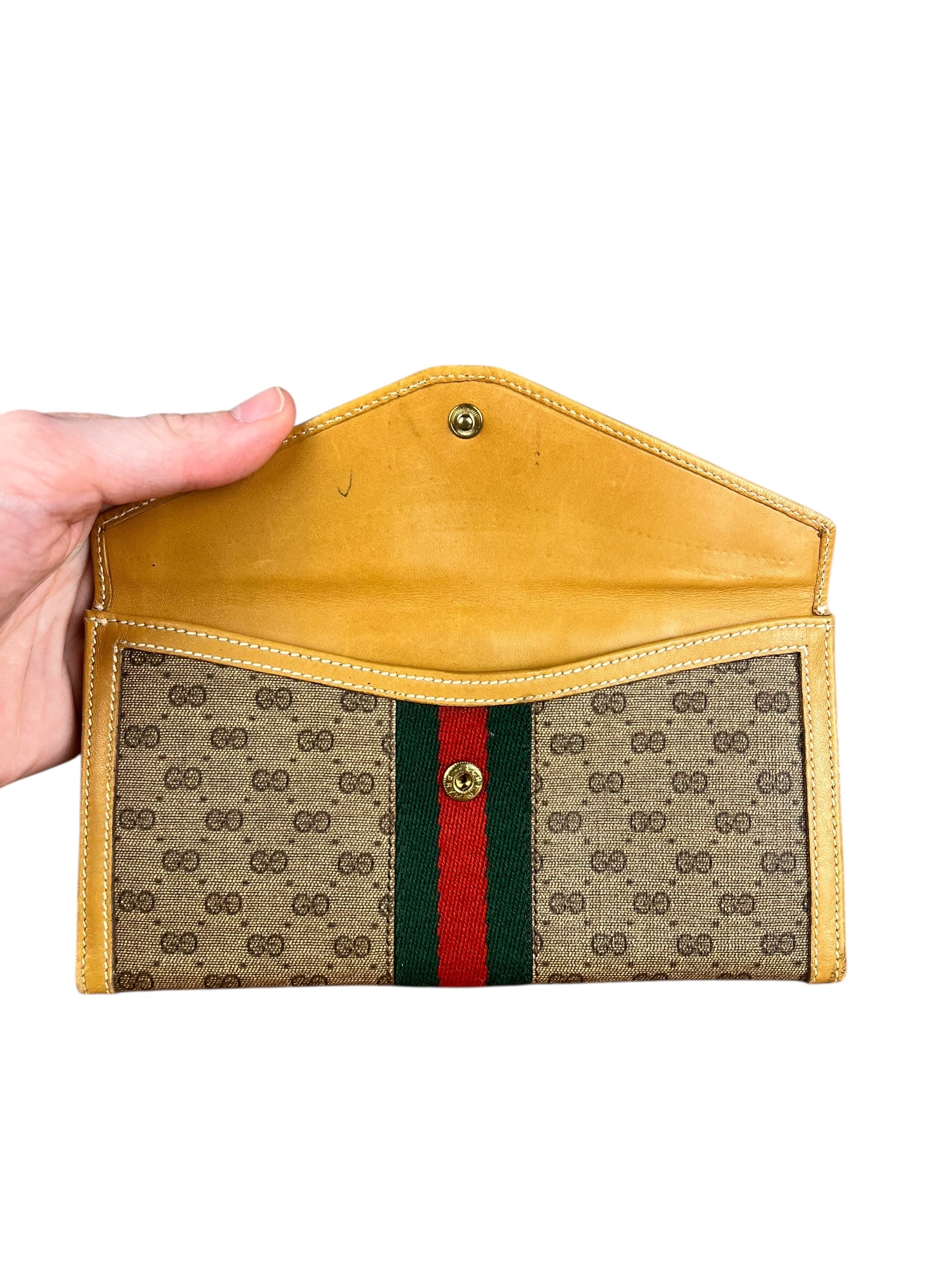 Gucci GG Vintage Sherry Line Long Wallet