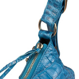 Balenciaga Lilac Croc Embossed Le Cagole XS