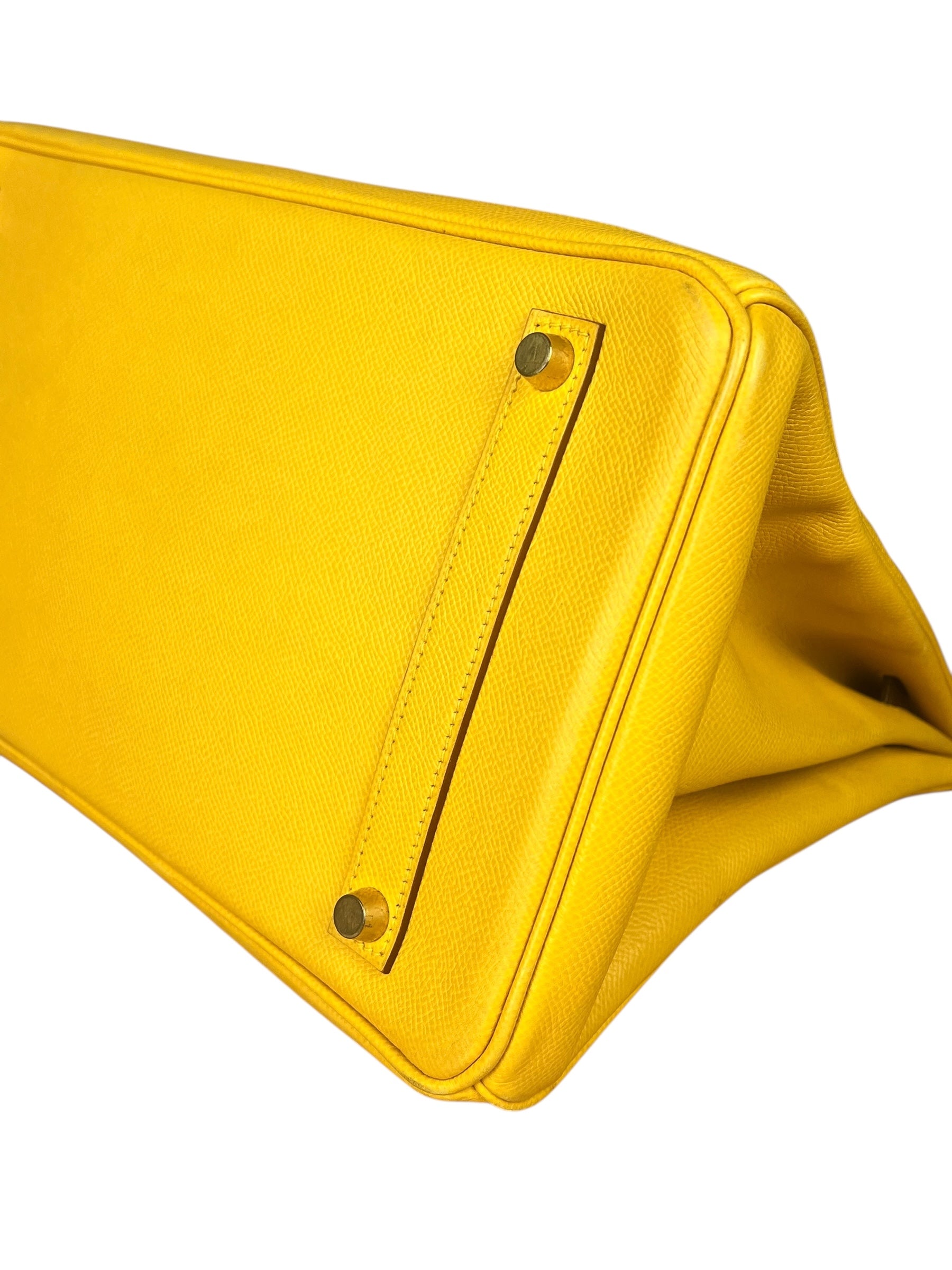 Hermes Birkin 35 Cushvel Havana x Jaune