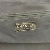Chanel Navy Quilted Leather Lido Chain Shoulder Tote 2009