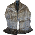Invernale Vintage Brown Fur Shawl
