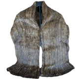 Invernale Vintage Brown Fur Shawl