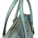 Gucci Blue Leather Micro GG Bowler Bag