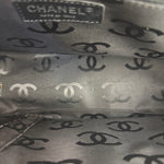 Chanel Vintage Black Patent Pony Hair Chain Pocket Tote 2005