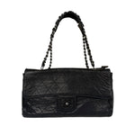 Chanel Black Calfskin Ritz Flap Bag 2007