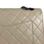 Chanel Aged Ivory Quilted Leather 2.55 Reissue Double Flap Bag 2009