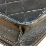 Chanel Black CC Quilted Leather Chain Flap Bag 90s