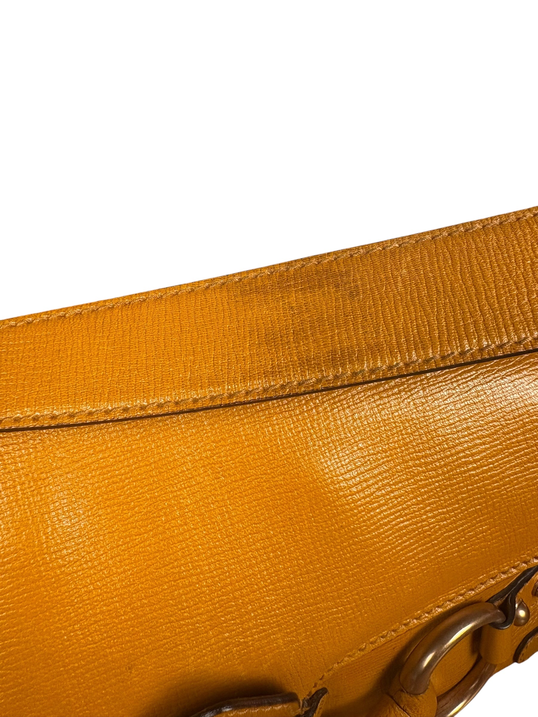 Gucci Horsebit Chain Leather Shoulder Bag Brown