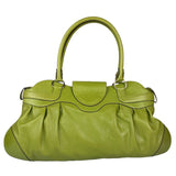 Salvatore Ferragamo Green Leather Marisa Shoulder Bag