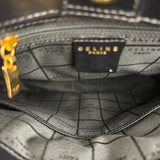 Celine Vintage Patent Logo Shoulder Bag