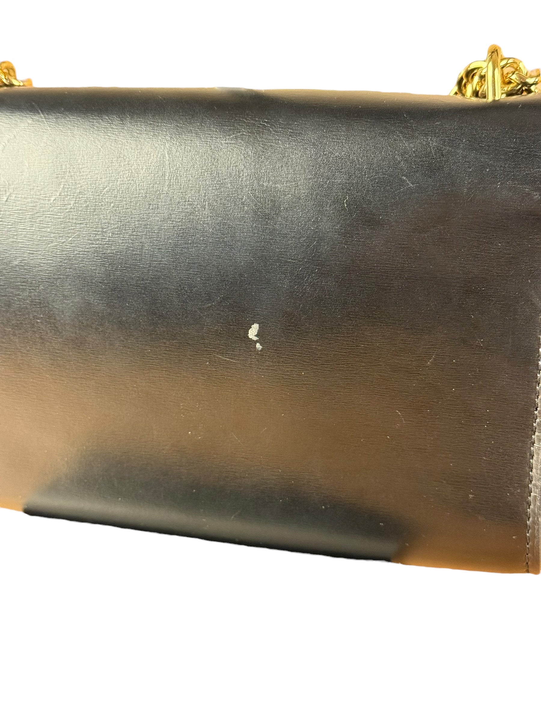 Louis Vuitton Black Leather Louis Chain Pochette