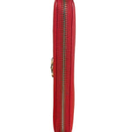 Vivienne Westwood Red Long Zip Orb Wallet