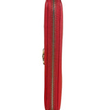 Vivienne Westwood Red Long Zip Orb Wallet